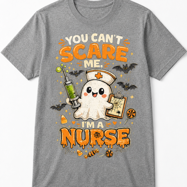 kl260618002 halloween nurse ghost shirt you cant scare me 3 00ef2