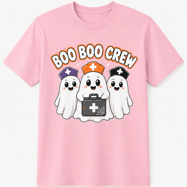 Alternative view of Boo Boo Crew Halloween Nurse Ghost Shirt