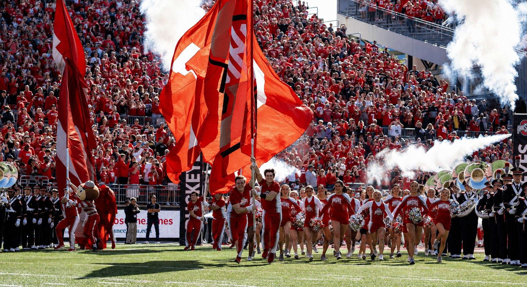 Ohio State Buckeyes Ohio Stadium The Horseshoe packed crowd on game day