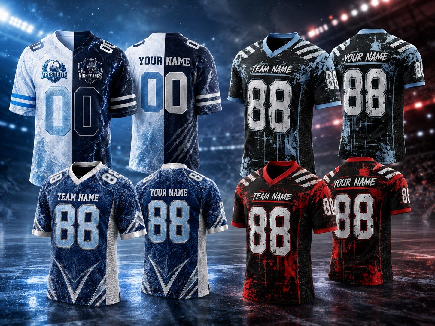 Aloprints Football Jersey High Quality